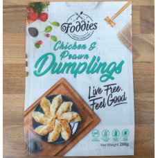 Foddies Chicken and Prawn Dumplings 280g (Buy In-Store ,or Buy On-Line and Collect from our Store - NO DELIVERY SERVICE FOR THIS ITEM)